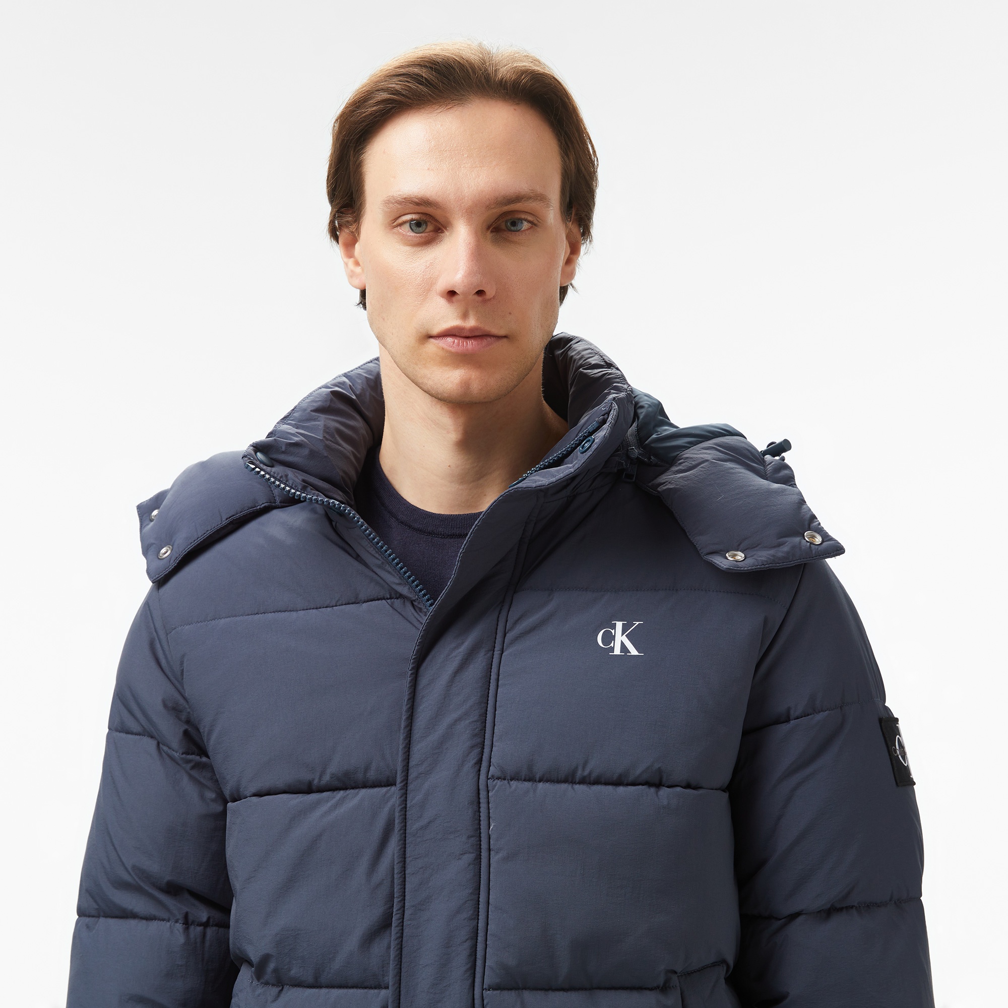 Calvin Klein Jeans Essentials Non Down Erkek Lacivert Mont