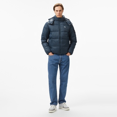  Calvin Klein Jeans Essentials Down Erkek Lacivert Mont