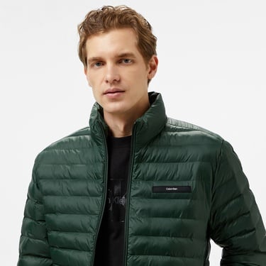  Calvin Klein Quilt Erkek Yeşil Ceket
