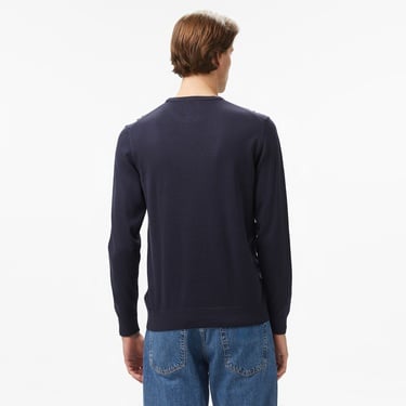  Calvin Klein Cotton Silk Blend Erkek Lacivert Kazak