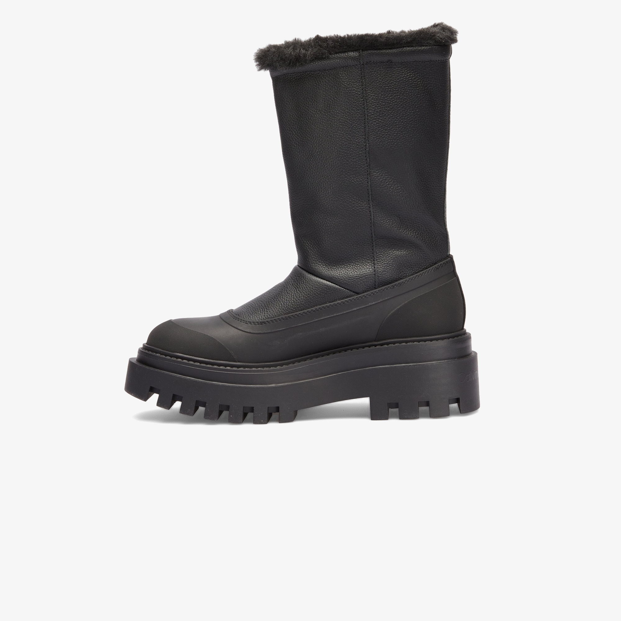 Calvin Klein Jeans Flatform Chelsea Boot Padded Kadın Siyah Yağmur Botu