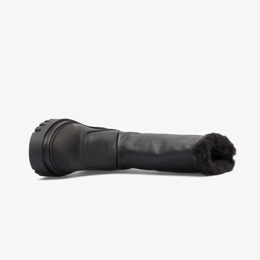  Calvin Klein Jeans Flatform Chelsea Boot Padded Kadın Siyah Yağmur Botu