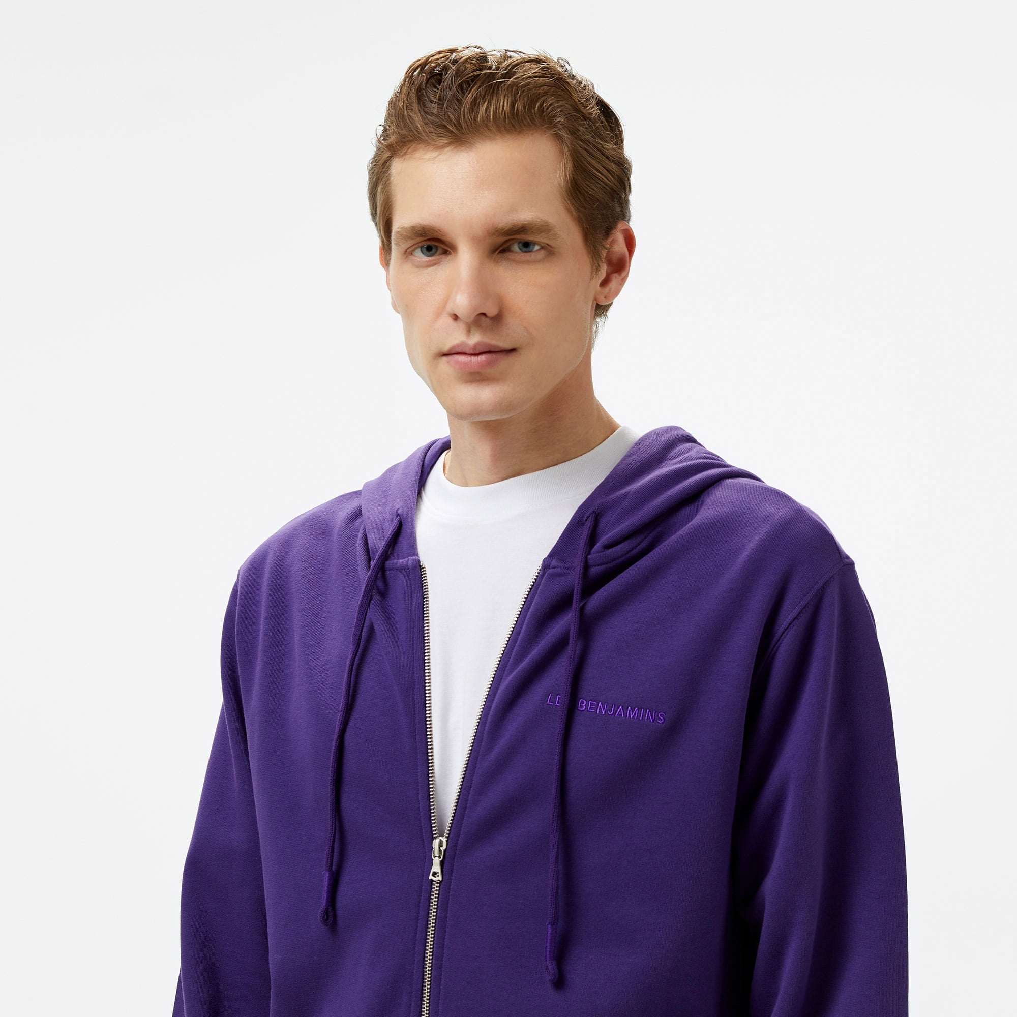 Les Benjamins Zip 303 Erkek Mor Eşofman Üstü