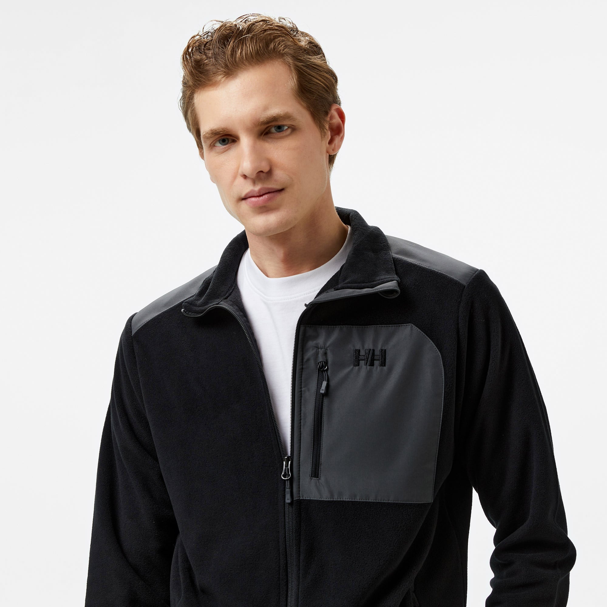 Helly Hansen Block Fullzip Erkek Siyah Polar