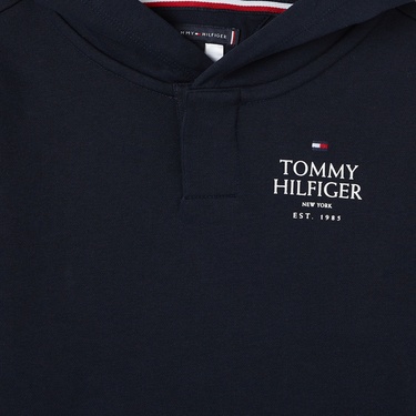  Tommy Hilfiger Adp Logo Regular Çocuk Mavi Hoodie