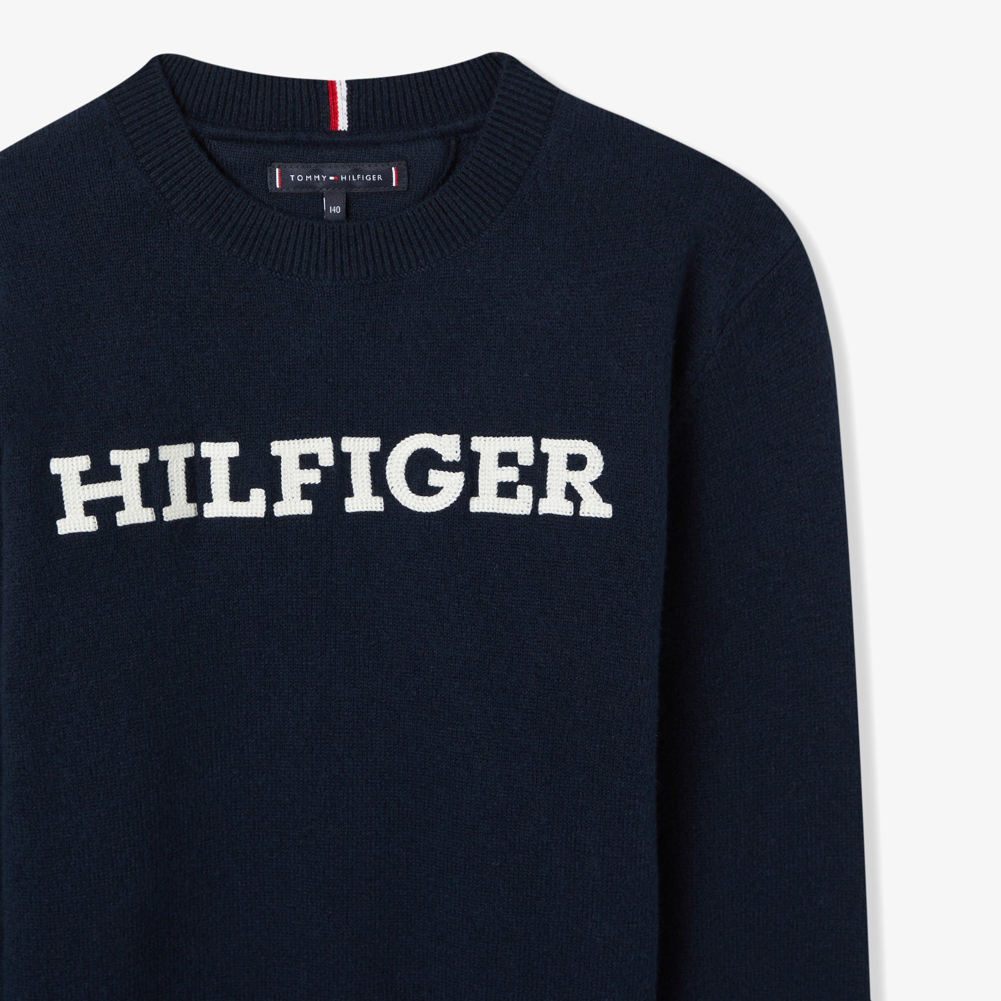 Tommy Hilfiger Monotype Regular Çocuk Mavi Kazak
