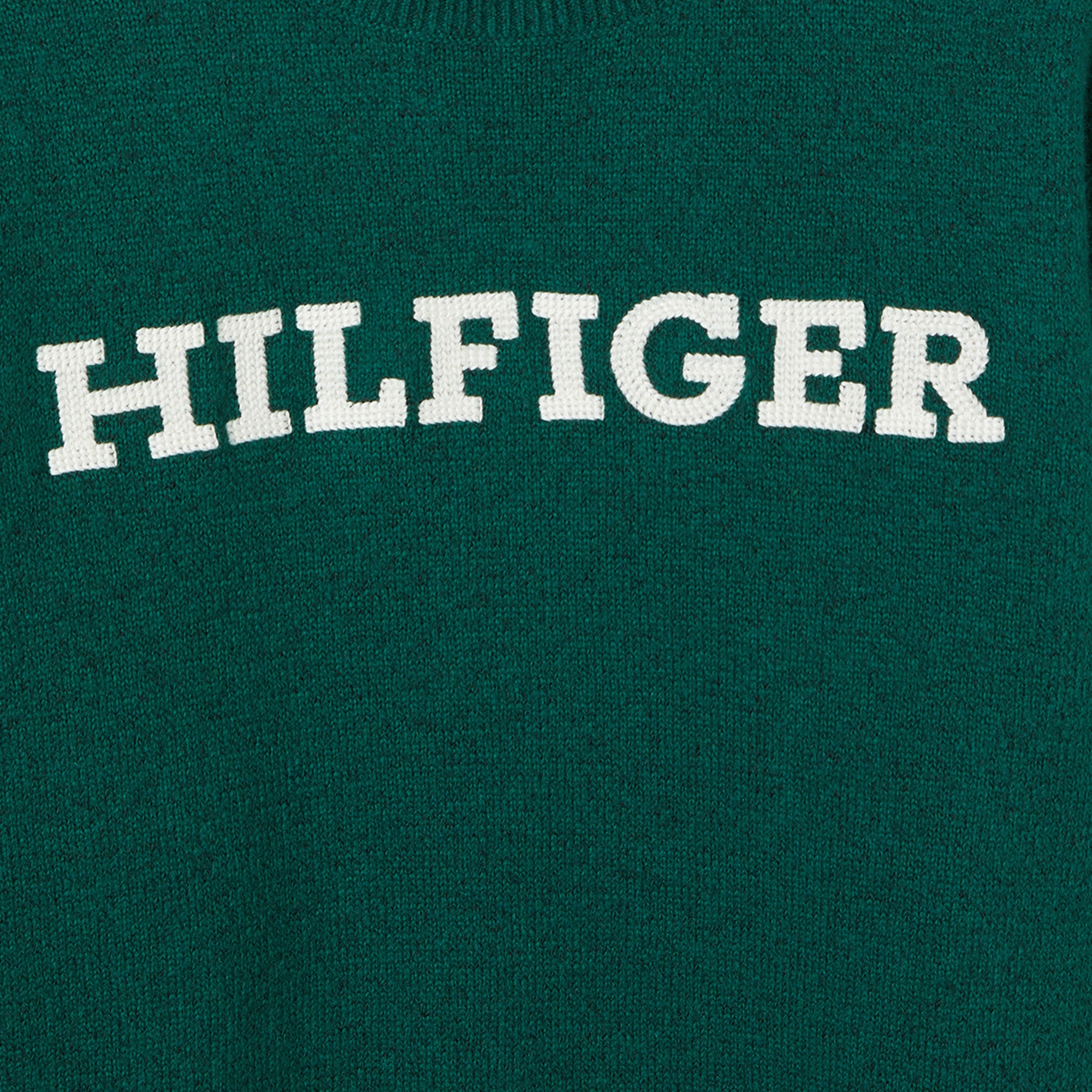 Tommy Hilfiger Monotype Regular Çocuk Yeşil Kazak