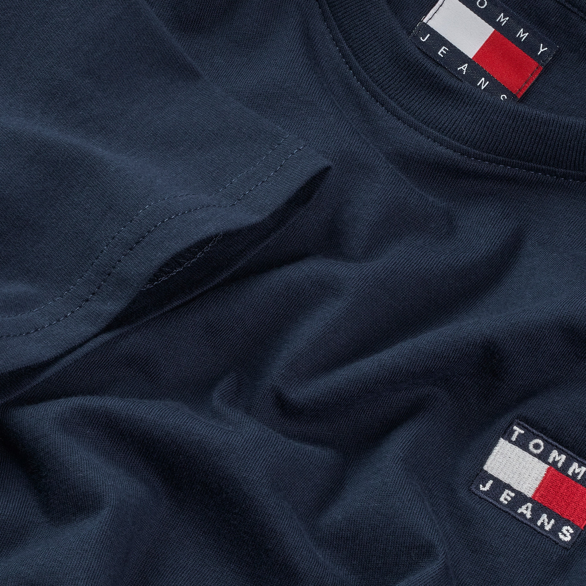 Tommy Jeans Reg Waist Tie Badge Ext Kadın Lacivert T-Shirt