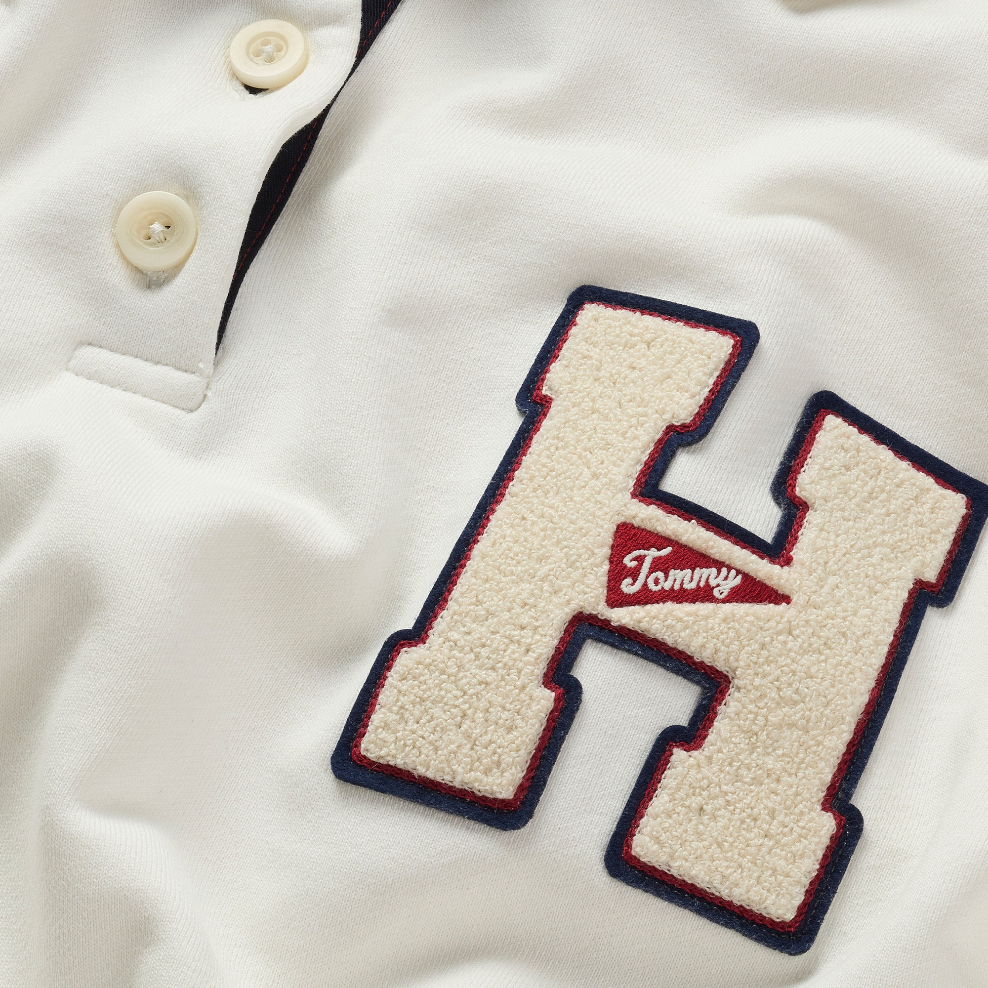 Tommy Jeans Graphic Hawk Kadın Beyaz Polo