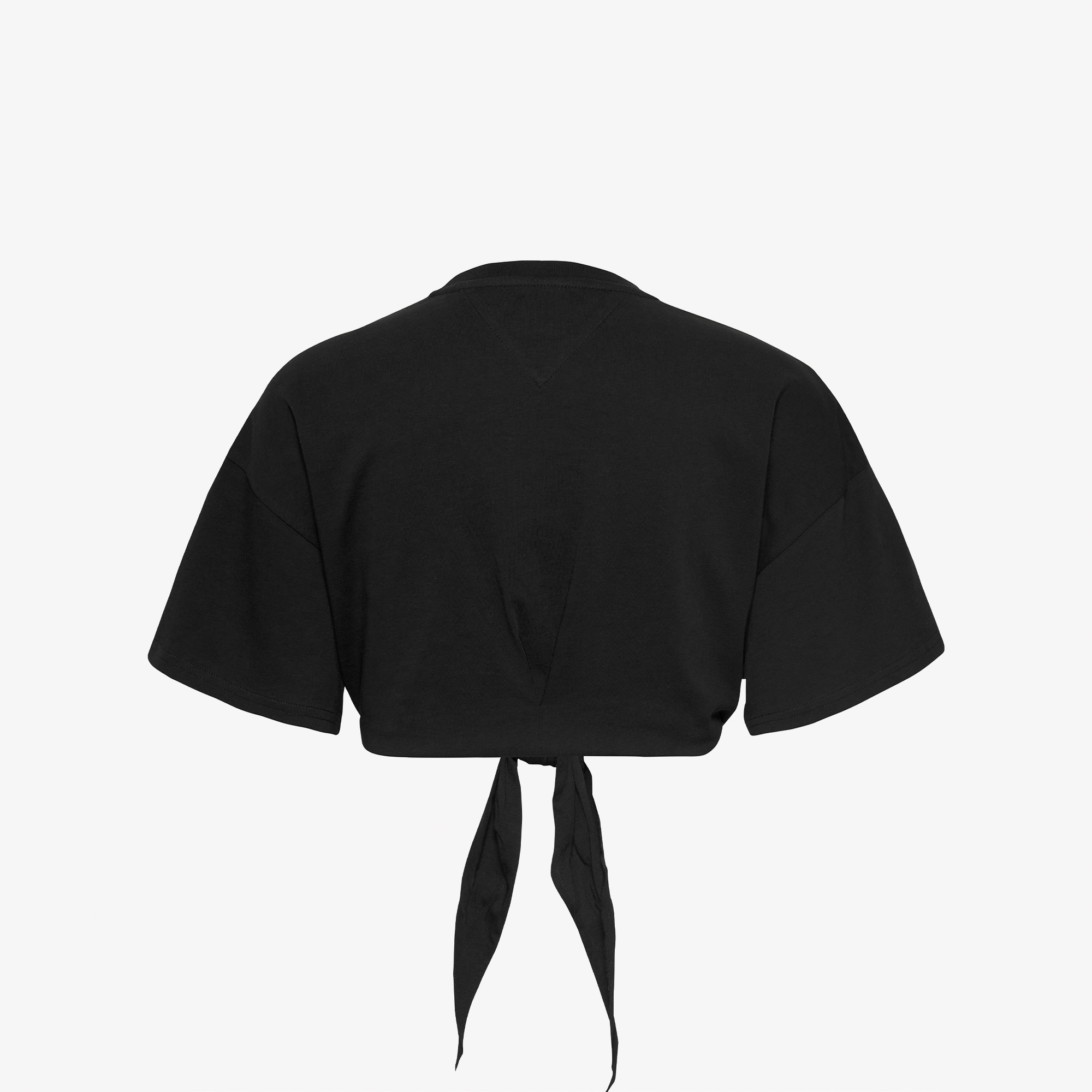 Tommy Jeans Waist Tie Badge Kadın Siyah T-Shirt