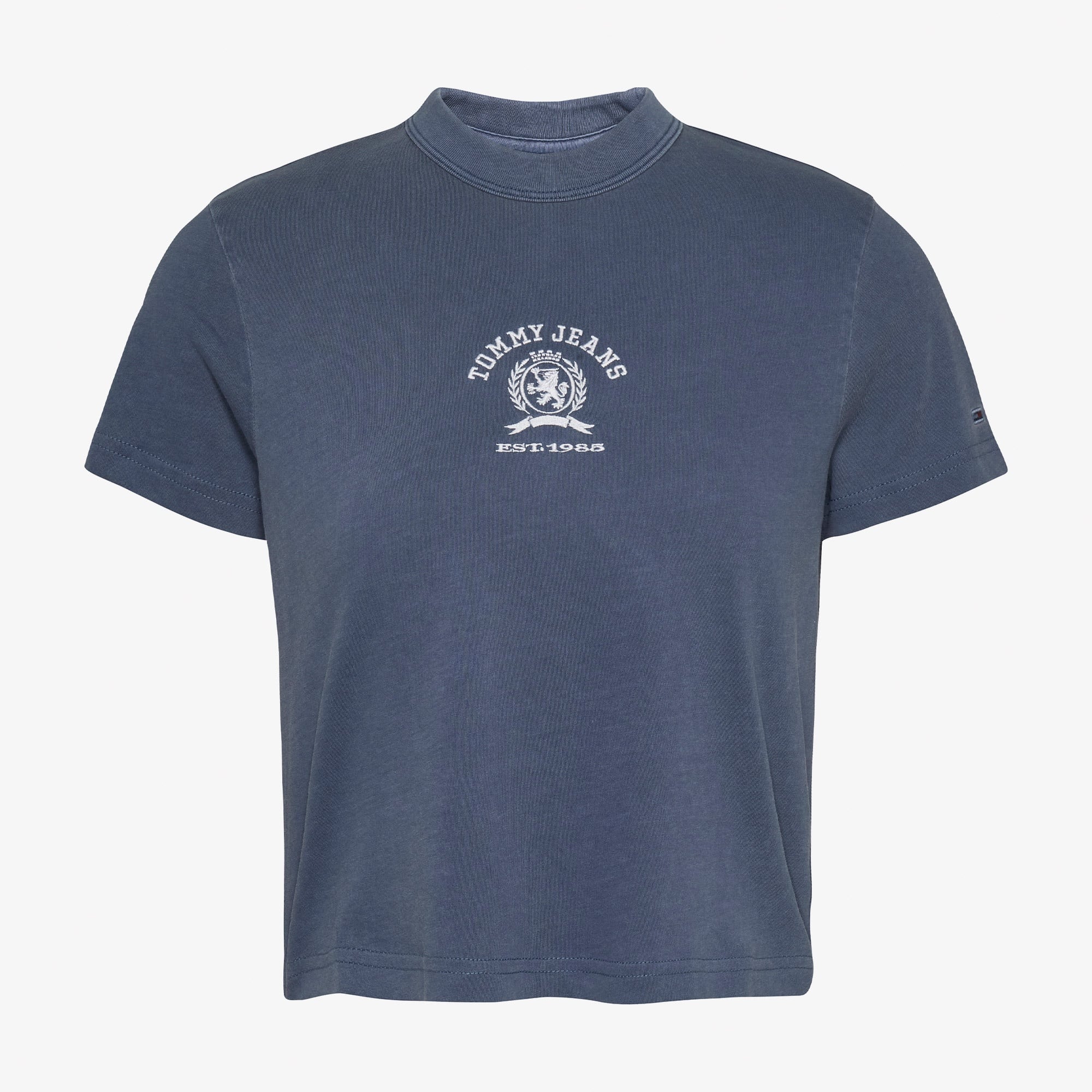Tommy Jeans Regular Varsity Crew Kadın Mavi T-Shirt