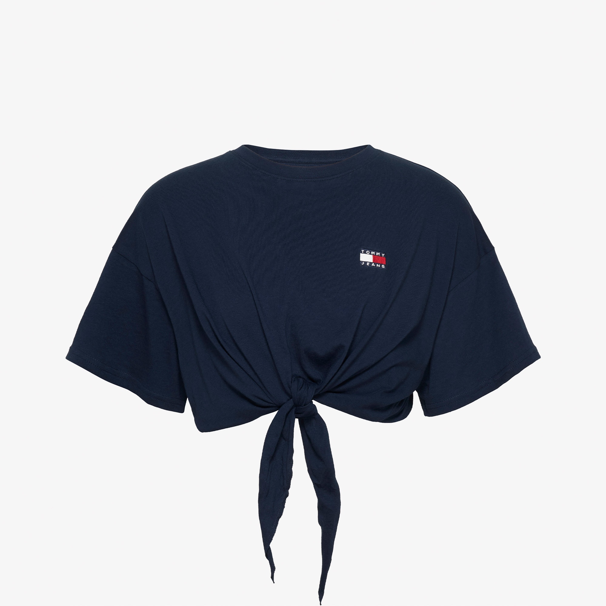 Tommy Jeans Reg Waist Tie Badge Ext Kadın Lacivert T-Shirt