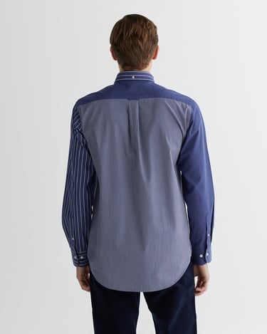  GANT Erkek Lacivert Regular Fit Çizgili Gömlek