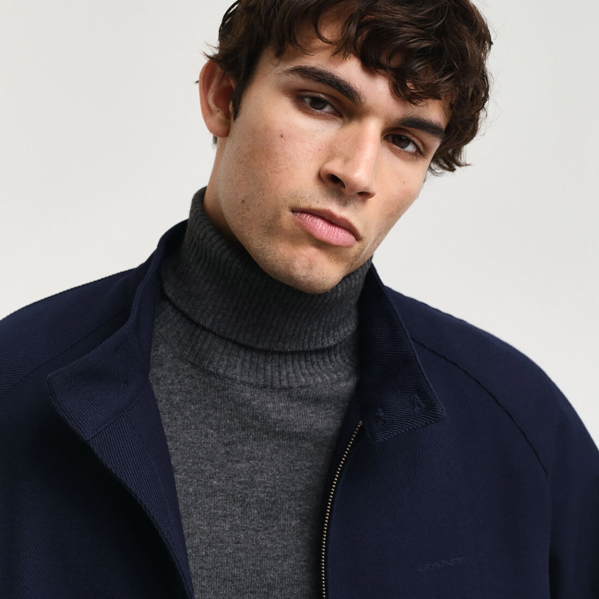 GANT Erkek Lacivert Dik Yaka Ceket