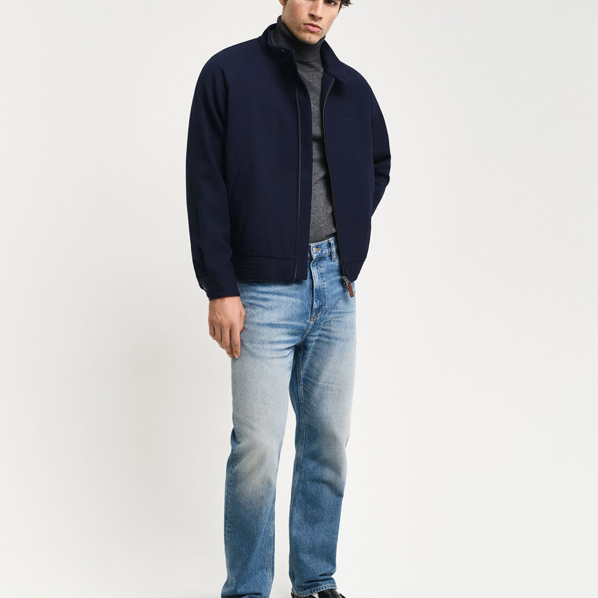 GANT Erkek Lacivert Dik Yaka Ceket