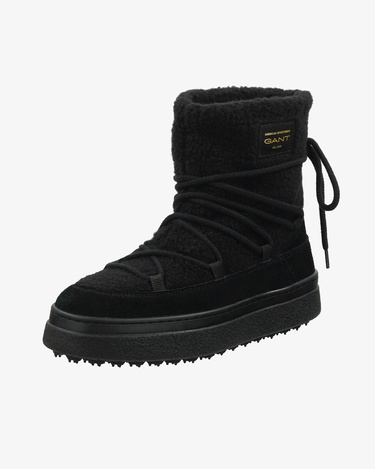  GANT Kadın Siyah Bağcıklı Snowhill Yün Bot