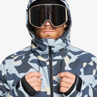  Quiksilver Mission Printed JK Erkek Renkli Kayak Montu