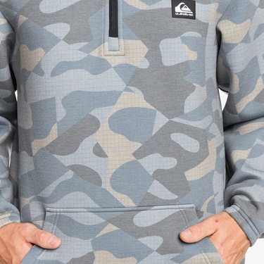  Quiksilver Shrerdder Erkek Gri Polar