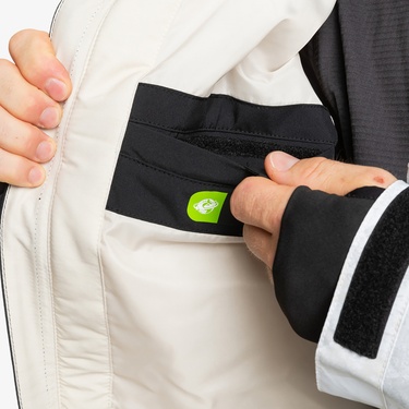  Quiksilver Mission Printed JK Erkek Beyaz Kayak Montu