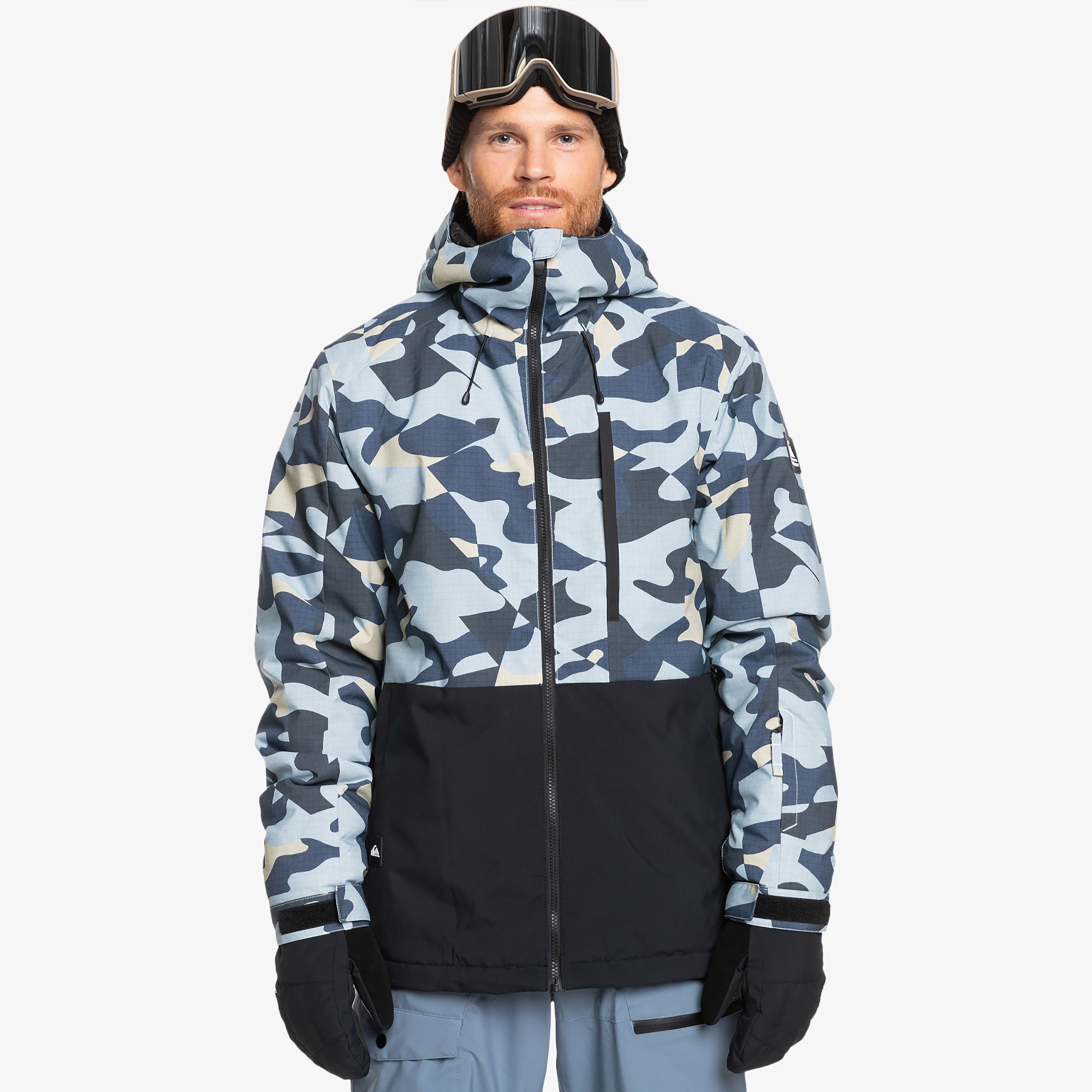 Quiksilver Mission Printed JK Erkek Renkli Kayak Montu