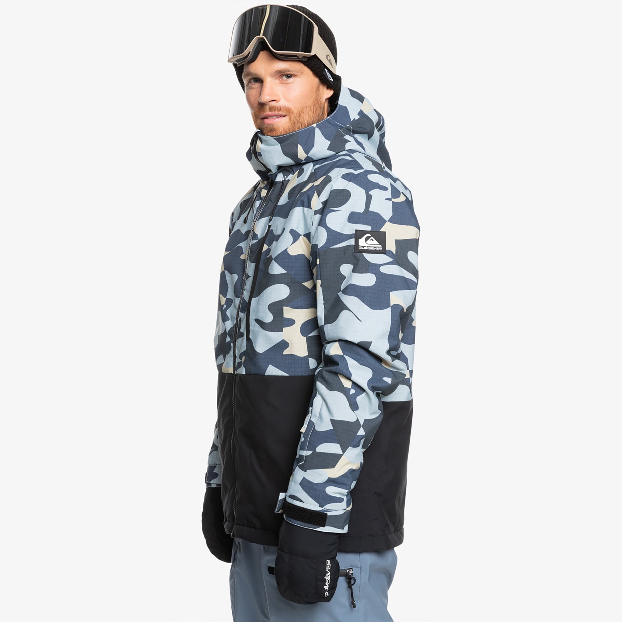 Quiksilver Mission Printed JK Erkek Renkli Kayak Montu