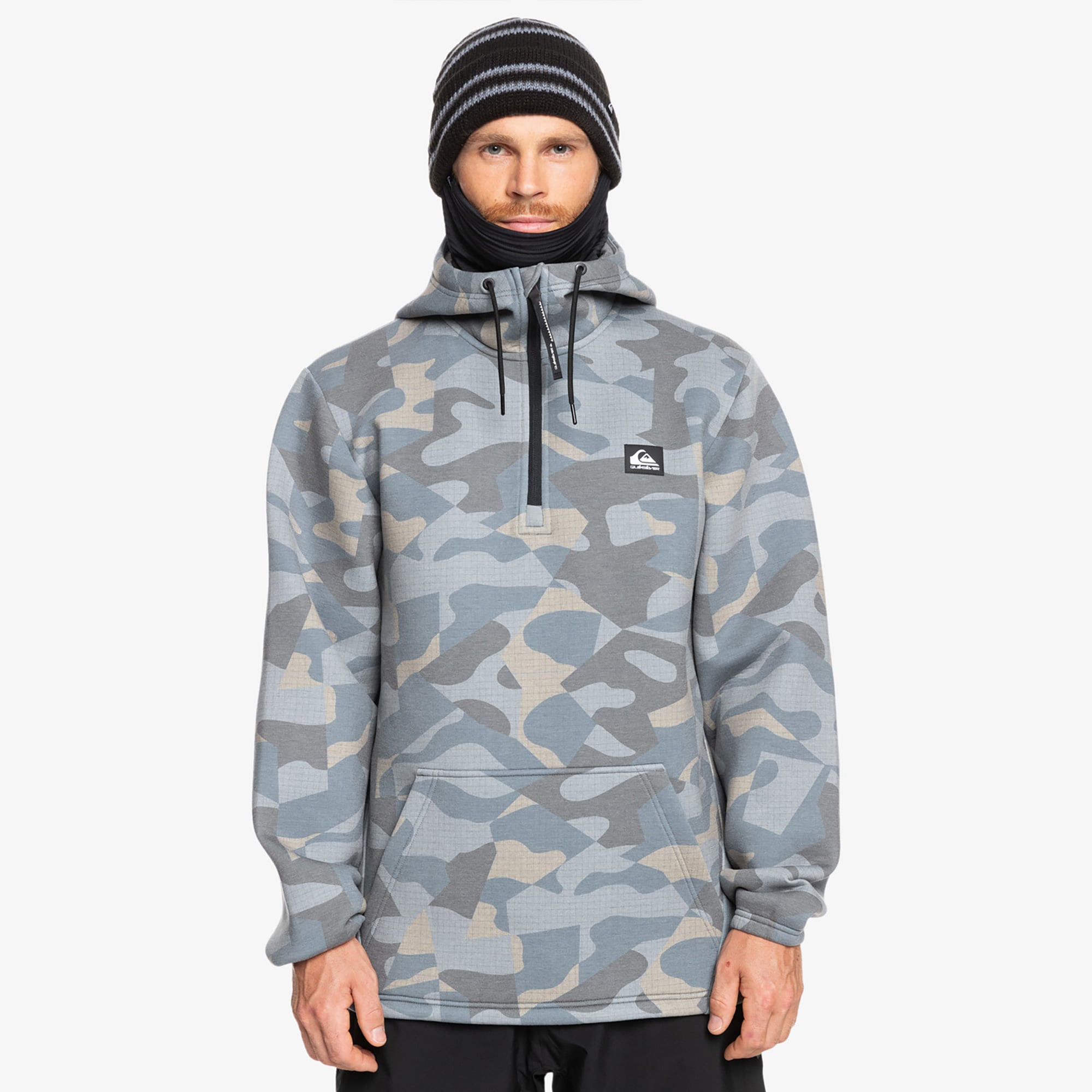  Quiksilver Shrerdder Erkek Gri Polar