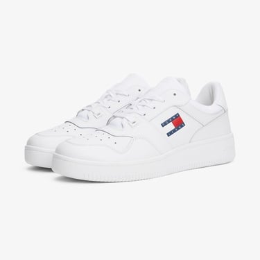  Tommy Jeans Retro Basket Ess Erkek Beyaz Spor Ayakkabı