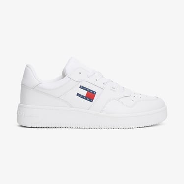  Tommy Jeans Retro Basket Ess Erkek Beyaz Spor Ayakkabı