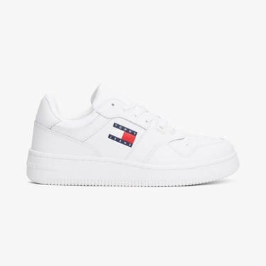  Tommy Jeans Retro Basket Ess Kadın Beyaz Spor Ayakkabı