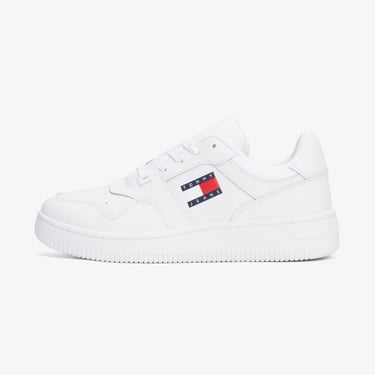  Tommy Jeans Retro Basket Ess Kadın Beyaz Spor Ayakkabı