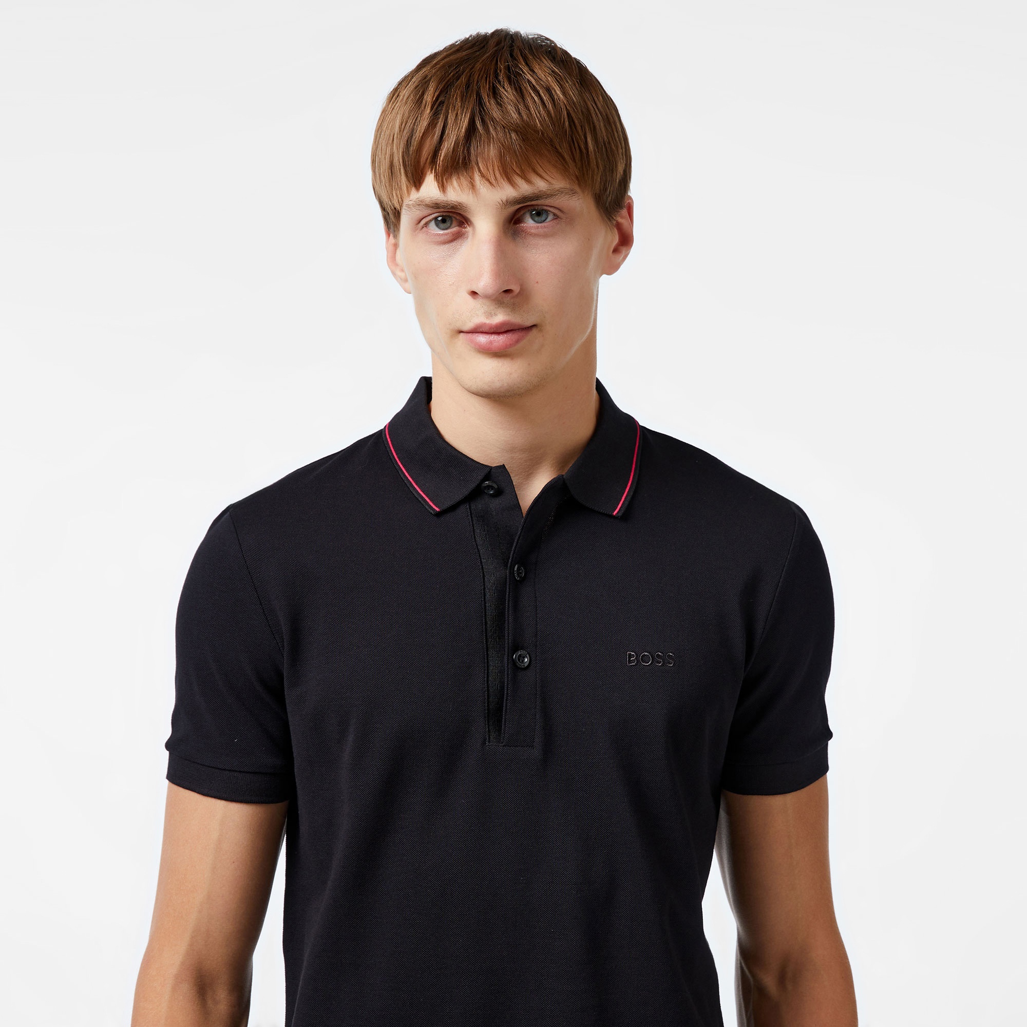 Boss Paule 4 Erkek Siyah Polo