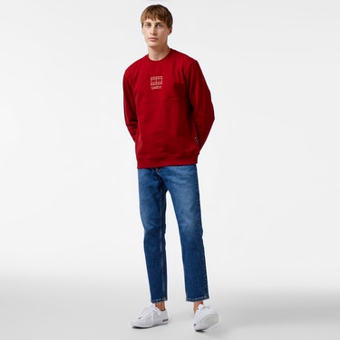  Tommy Hilfiger Erkek Kırmızı Sweatshirt