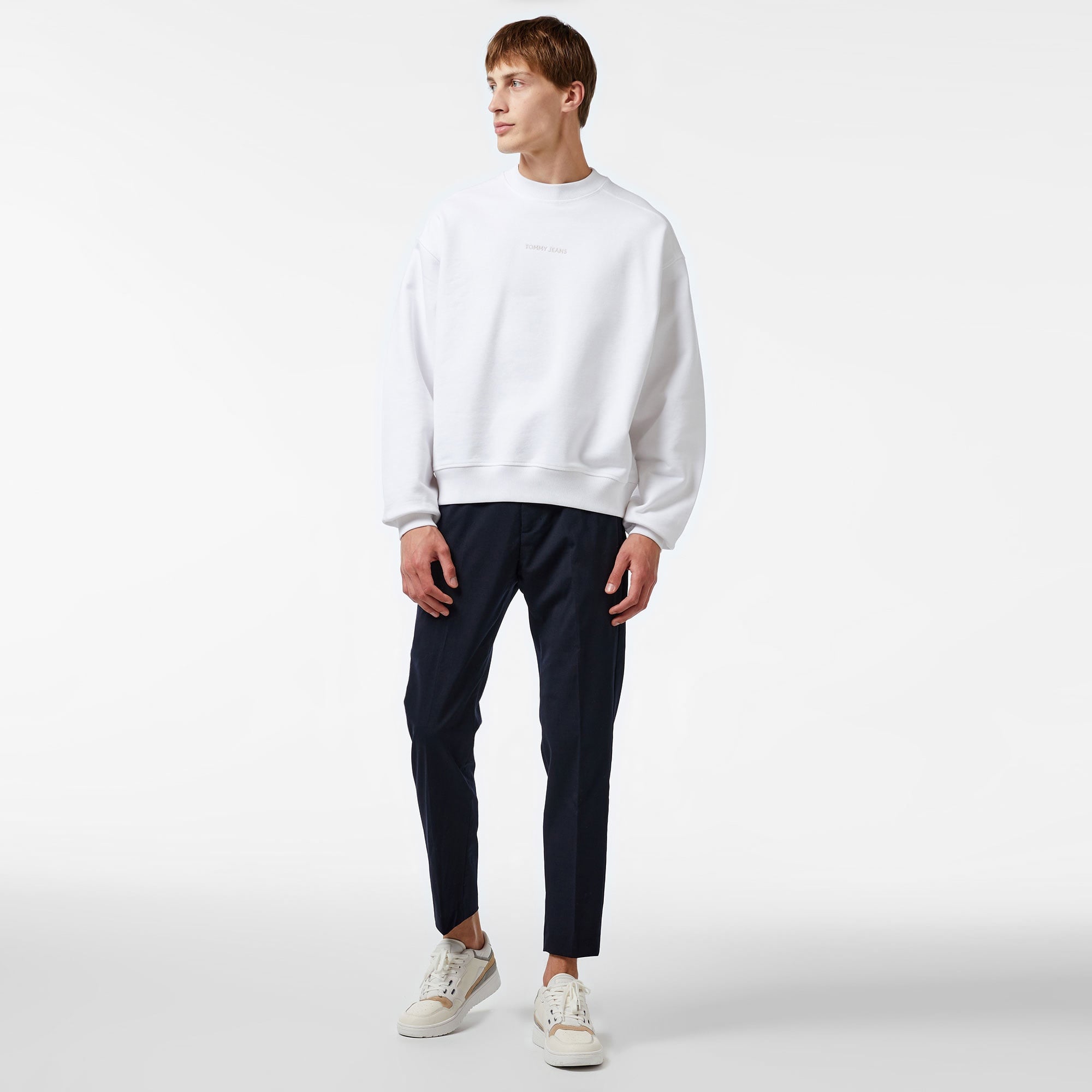 Tommy Hilfiger Erkek Beyaz Sweatshirt