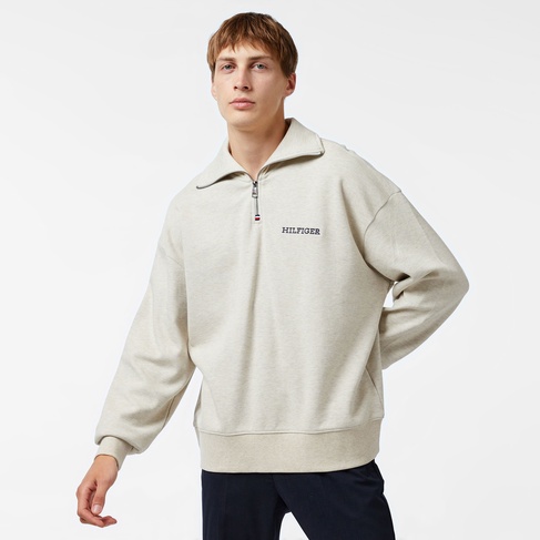  Tommy Hilfiger Erkek Beyaz Sweatshirt