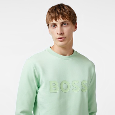  Boss Erkek Yeşil Sweatshirt