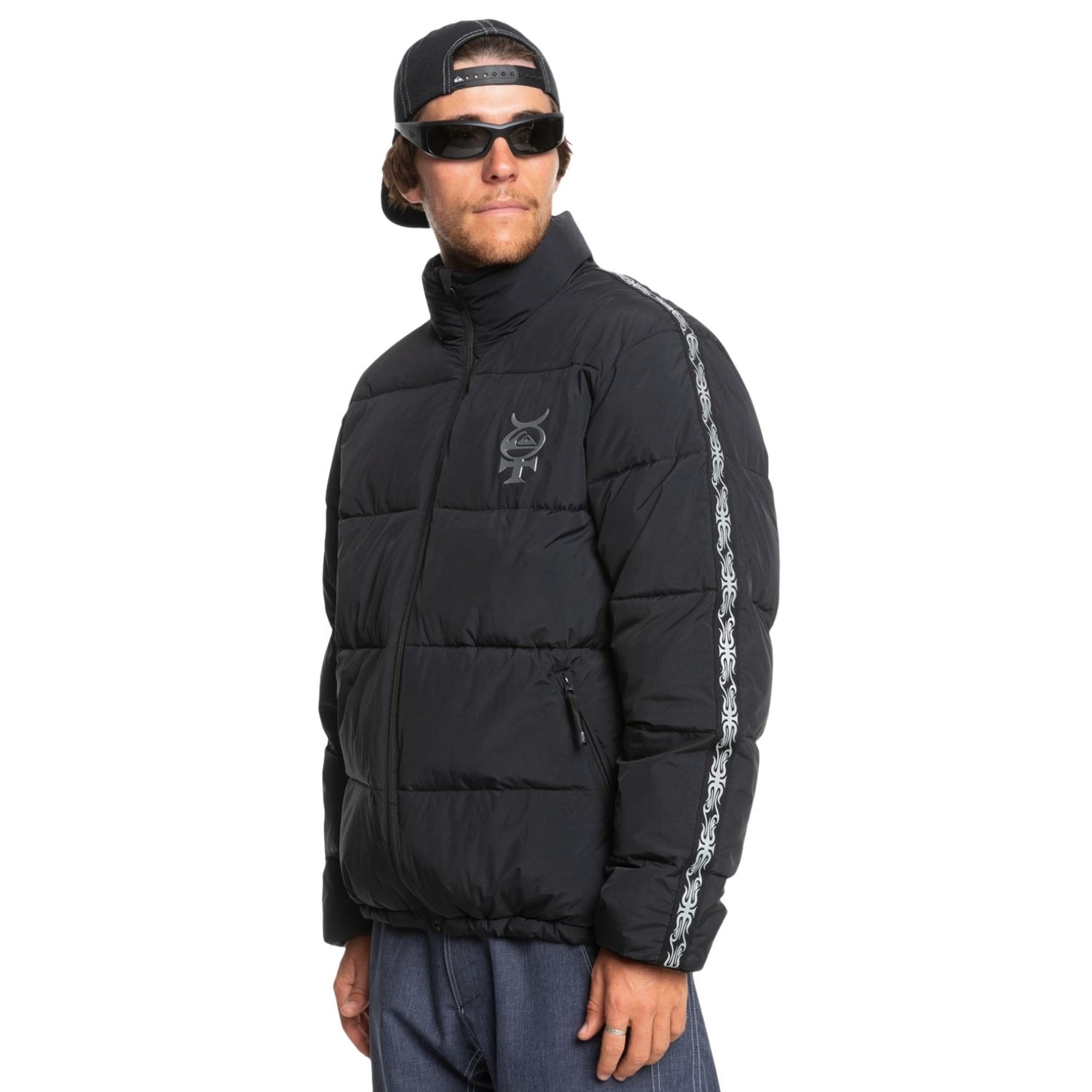 Quiksilver Puff The Dragon Erkek Siyah Snowboard Ceketi