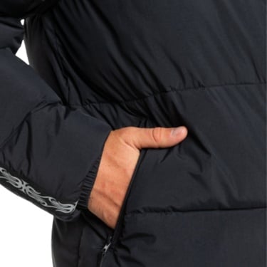  Quiksilver Puff The Dragon Erkek Siyah Snowboard Ceketi