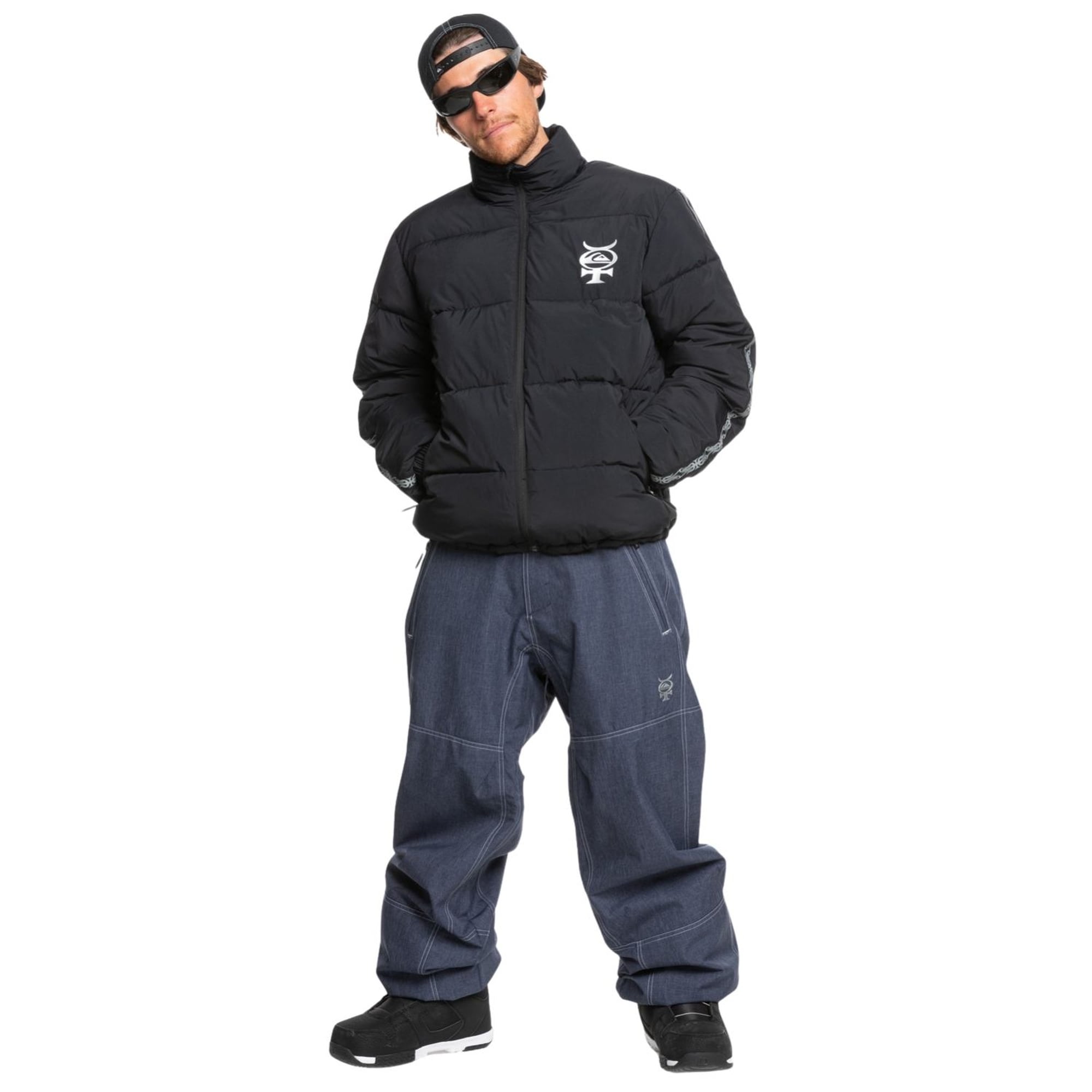 Quiksilver Puff The Dragon Erkek Siyah Snowboard Ceketi