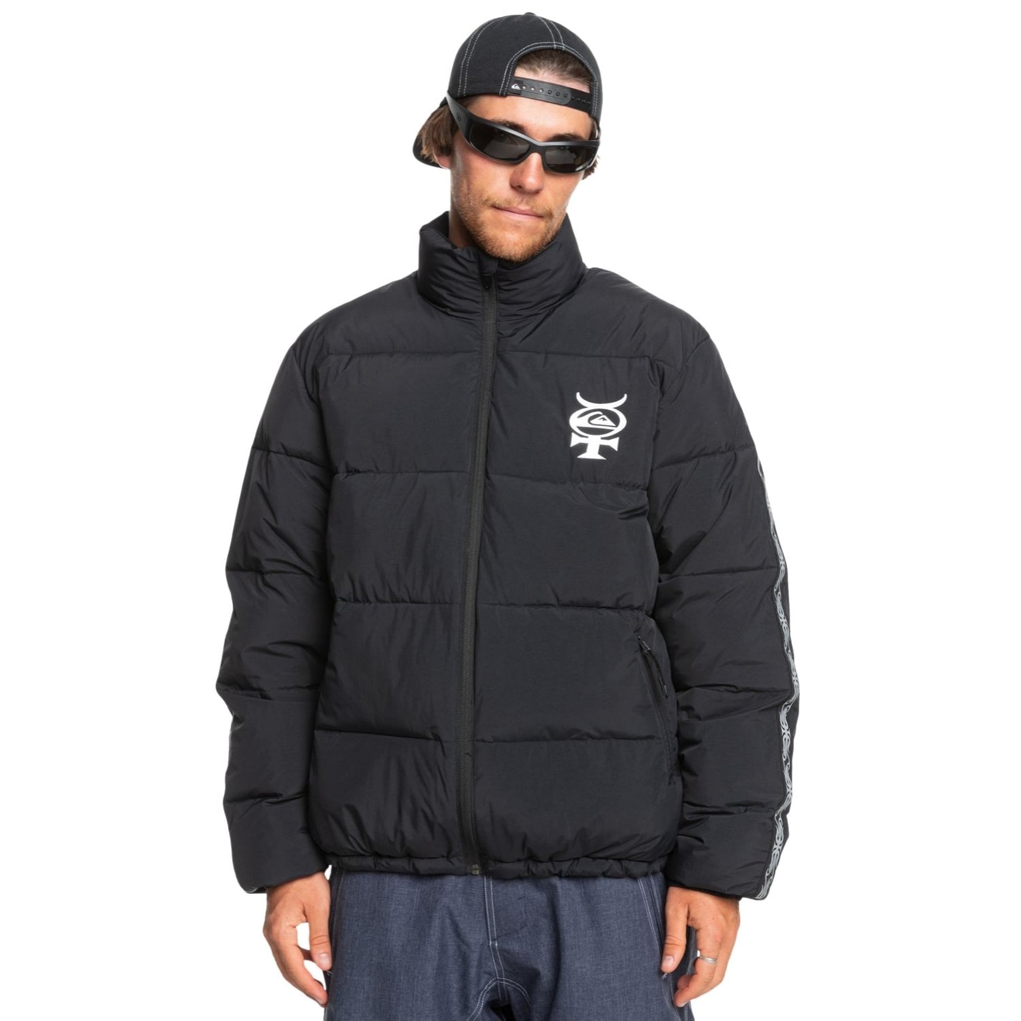 Quiksilver Puff The Dragon Erkek Siyah Snowboard Ceketi