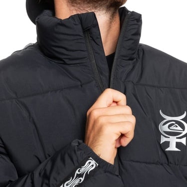  Quiksilver Puff The Dragon Erkek Siyah Snowboard Ceketi