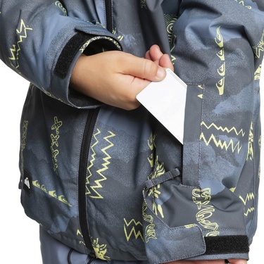  Quiksilver Mission Printed Youth Erkek Çocuk Snowboard Ceketi