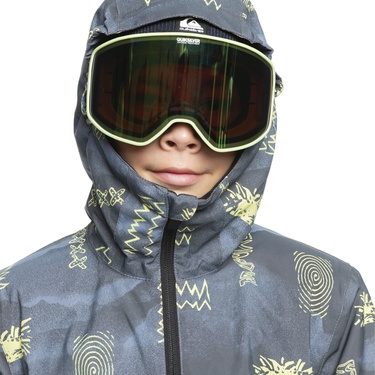  Quiksilver Mission Printed Youth Erkek Çocuk Snowboard Ceketi