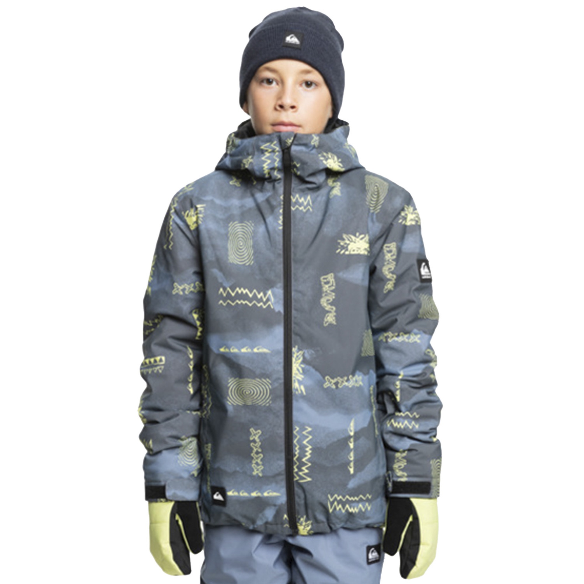 Quiksilver Mission Printed Youth Erkek Çocuk Snowboard Ceketi