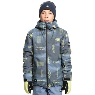  Quiksilver Mission Printed Youth Erkek Çocuk Snowboard Ceketi