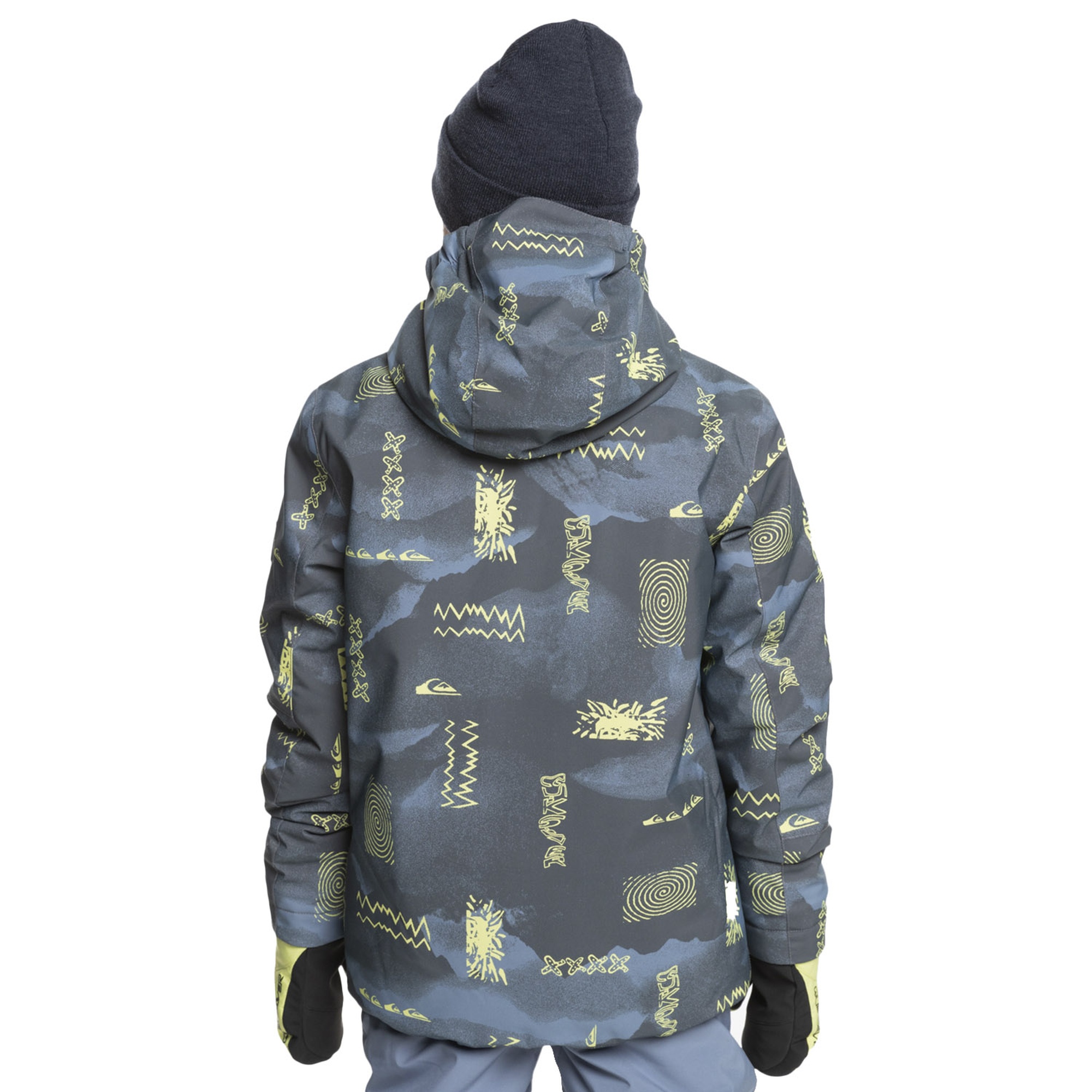 Quiksilver Mission Printed Youth Erkek Çocuk Snowboard Ceketi