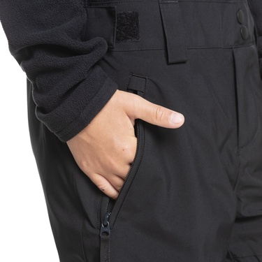  Quiksilver Mash Up Youth Bib Erkek Çocuk Siyah Snowboard Pantolonu