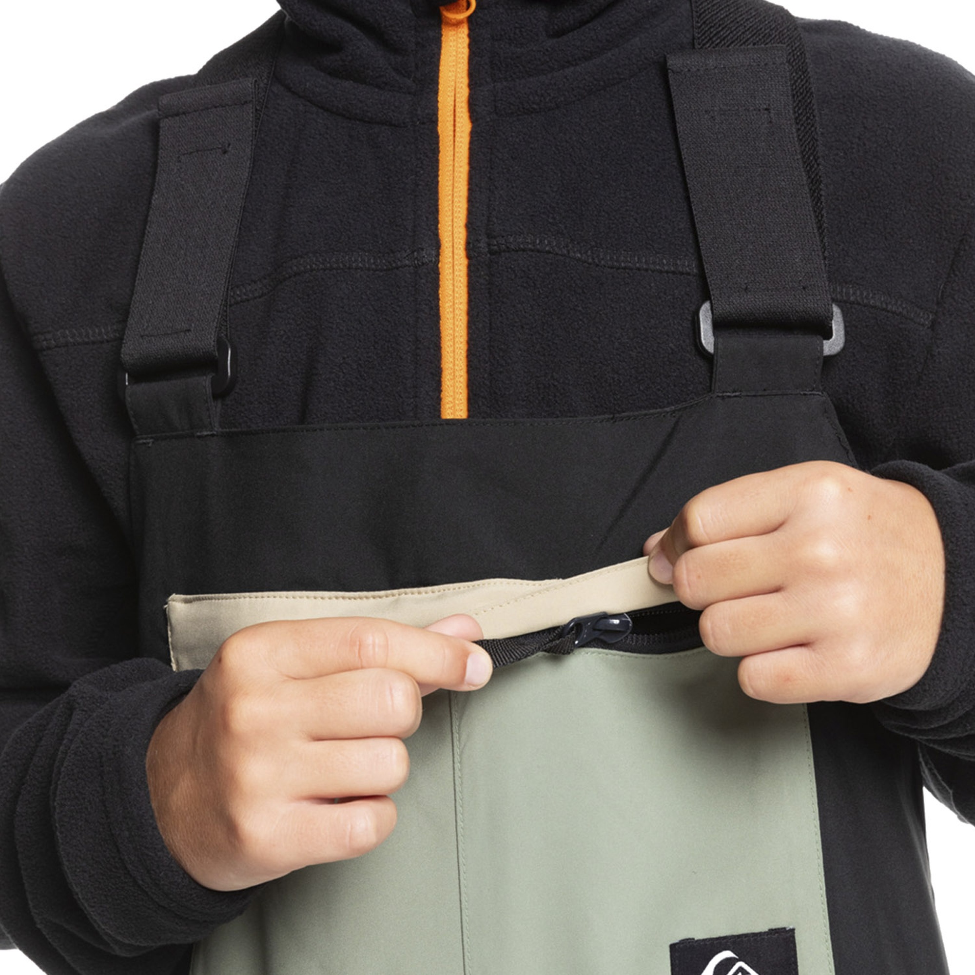 Quiksilver Mash Up Youth Bib Erkek Çocuk Siyah Snowboard Pantolonu