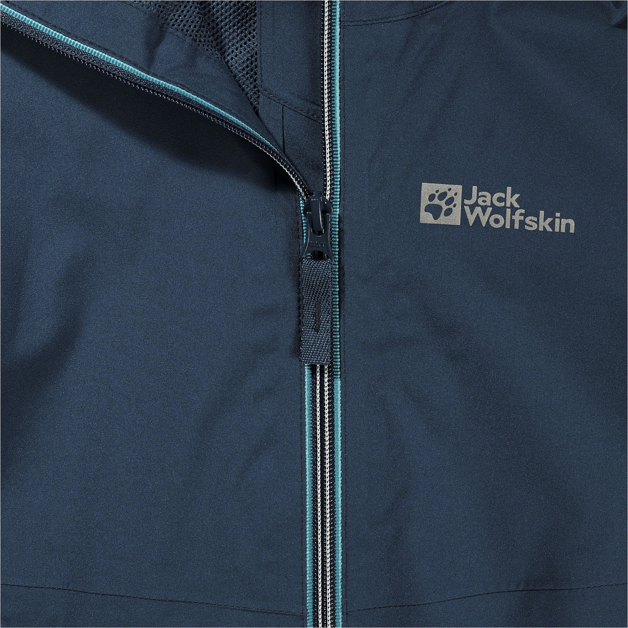Jack Wolfskin Jwp Shell K Unisex Çocuk Mavi Outdoor Ceketi