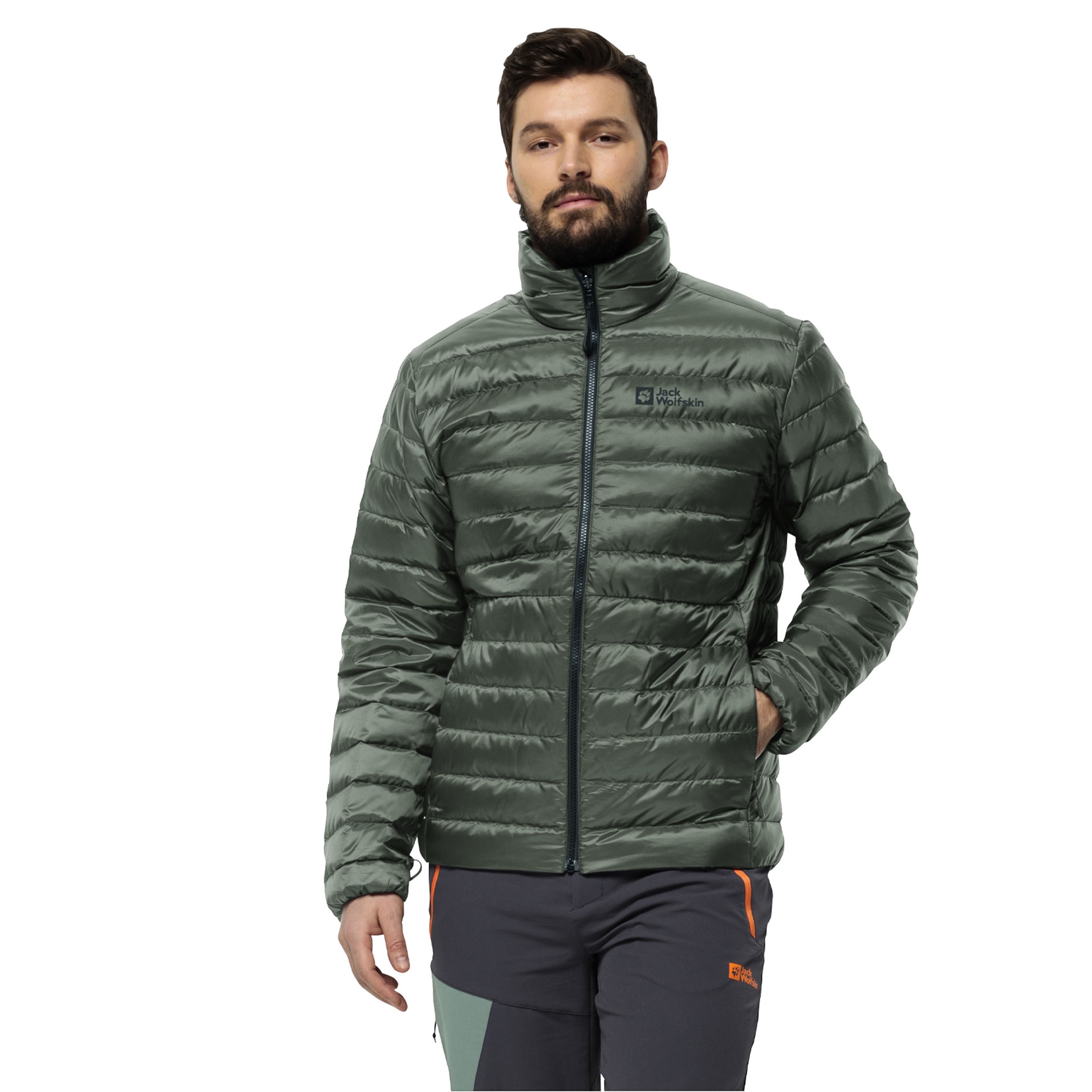Jack Wolfskin Pilvi Down Erkek Yeşil Outdoor Ceketi