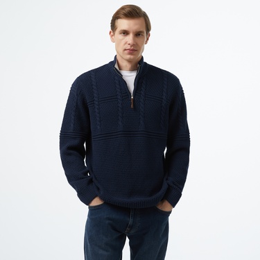  Nautica Erkek Lacivert Regular Fit Triko